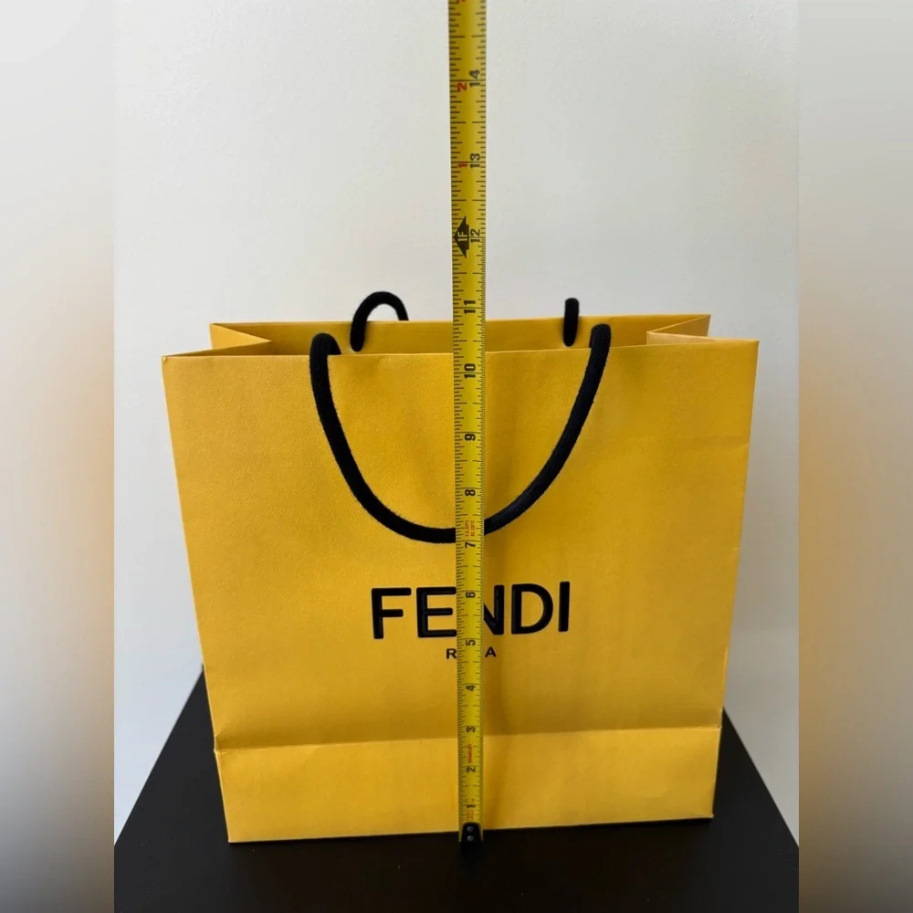 Fendi Yellow Shopping Bag